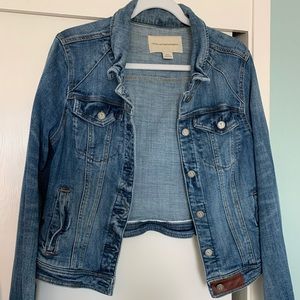 Anthropologie Cropped denim jacket